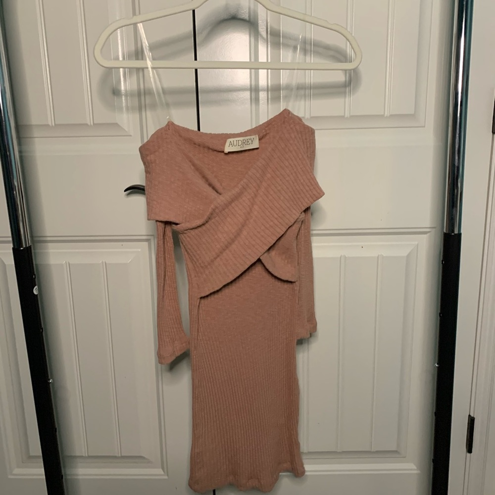 Light Pink Fitted Dress